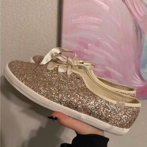 Keds Women's sz9 Glitter Sneakers - Gold
